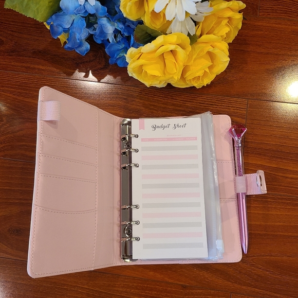 Pink/White Budget Binder Gift Set - Picture 4 of 9